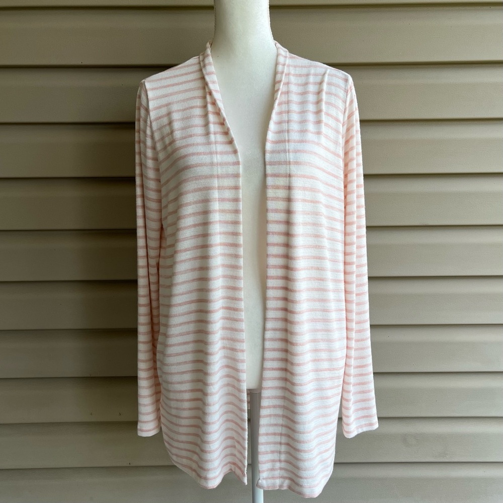 •A New Day• Striped Open Front Cardigan - Size Medium